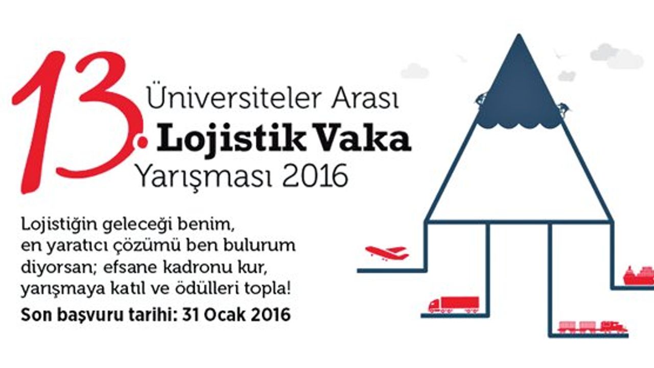 13. Üniversiteler Arası Lojistik Vaka Yarışması 2016 başvuruları başlıyor