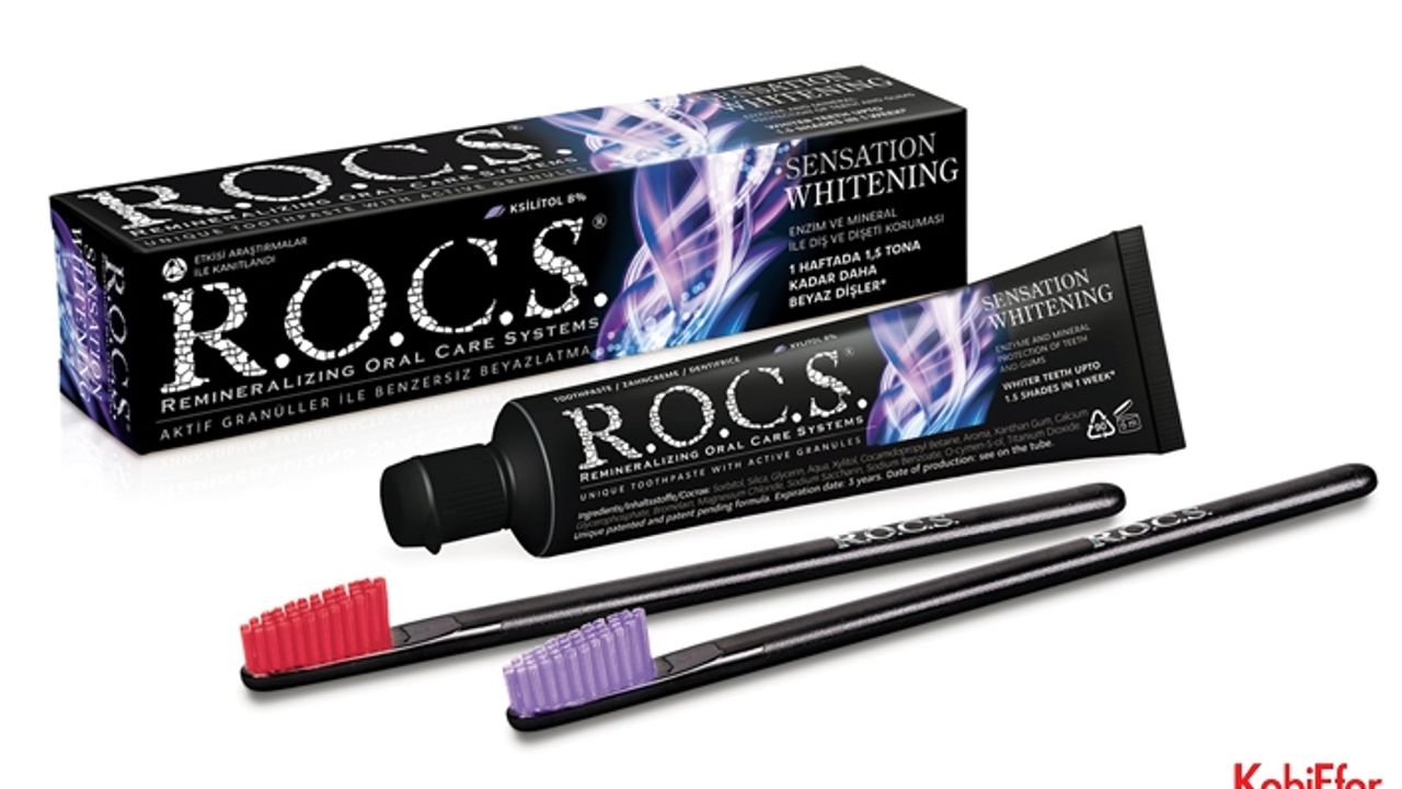 R.O.C.S. Sensation Whitening ile kar beyazı dişler