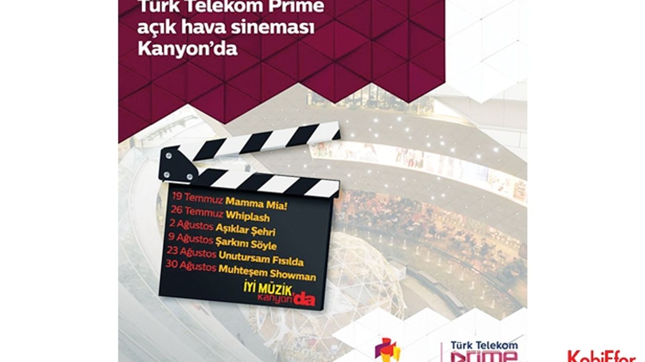 Türk Telekom Prime ile Açık Hava Sineması Kanyon’da