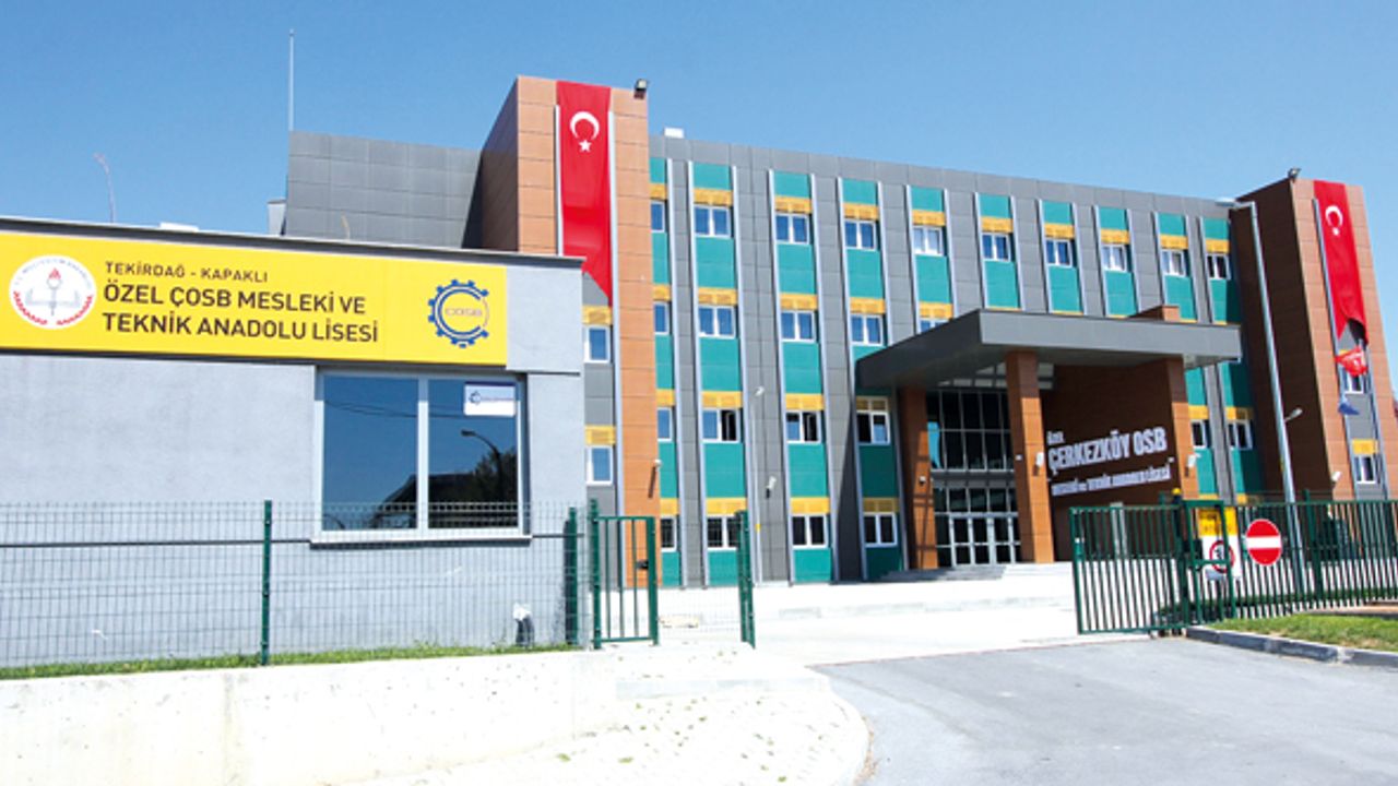 Özel ÇOSB Mesleki ve Teknik Anadolu Lisesi’ne ödül
