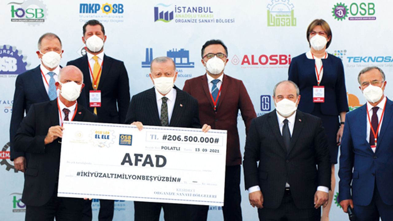 OSB’lerden 206 milyon TL’lik yardım