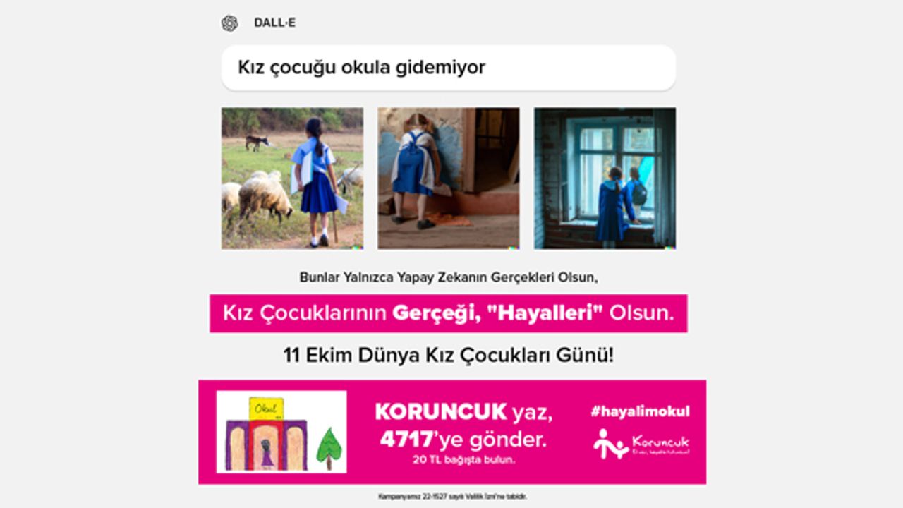 Kız çocuklarının gerçeği, ‘Hayalleri’ olsun