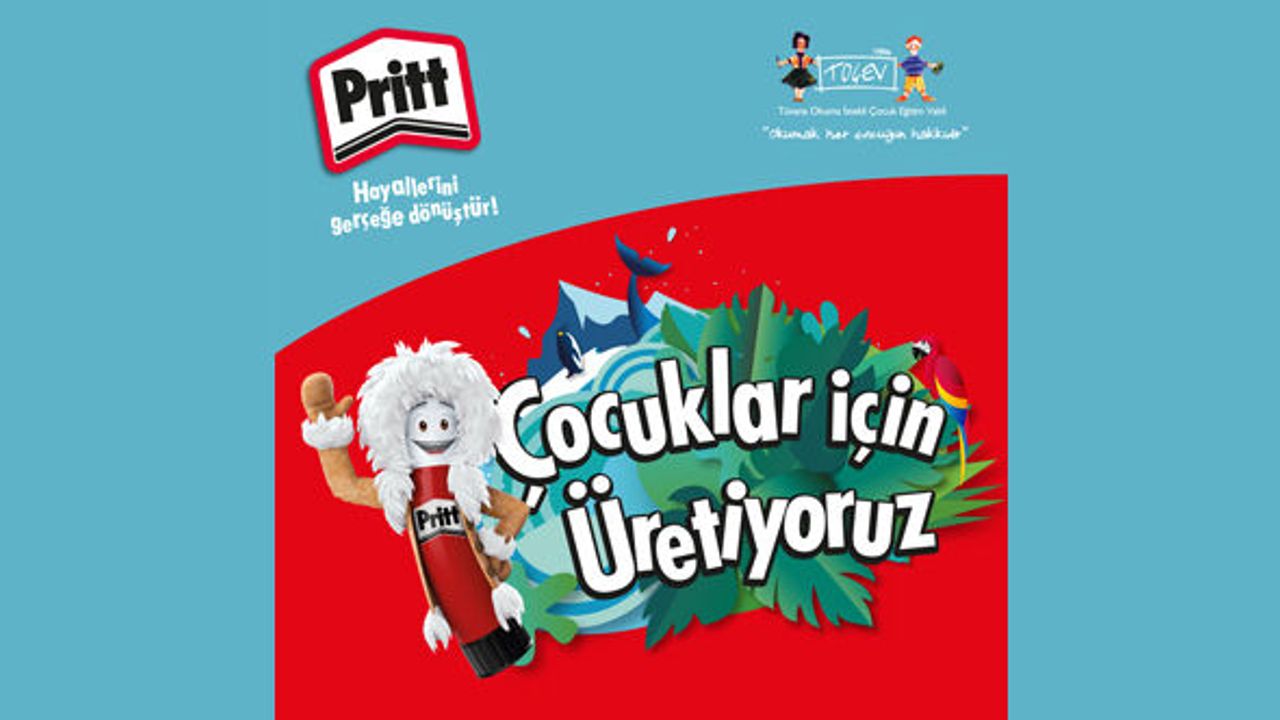 Pritt ve TOÇEV’den ‘Çocuklar İçin Üretiyoruz’