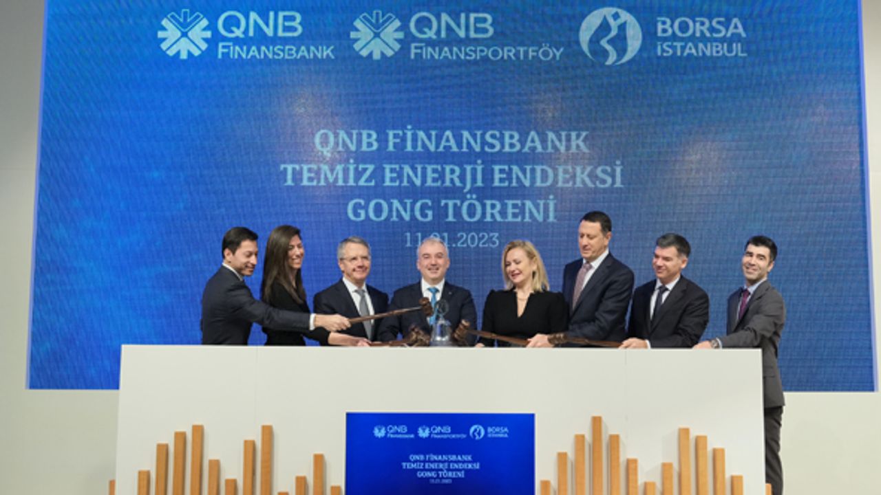 Gong QNB Finansbank Temiz Enerji Endeksi için çaldı