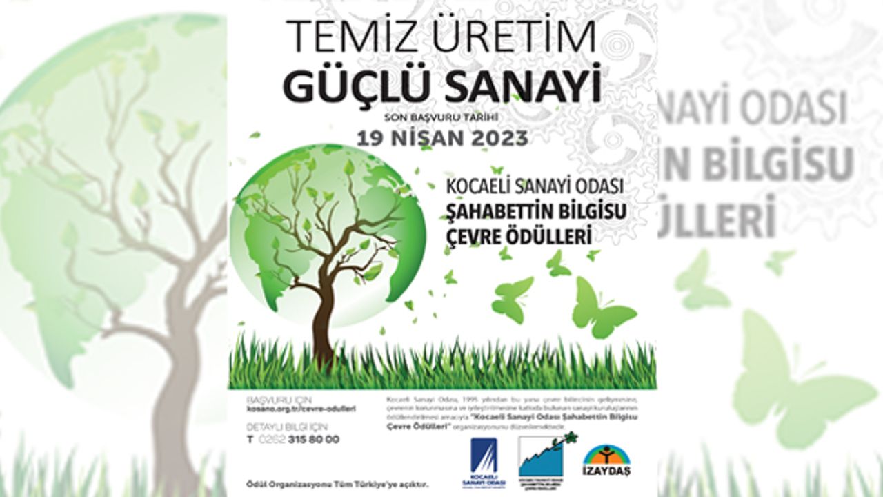 KSO Şahabettin Bilgisu Çevre Ödülleri’ne başvurular başladı
