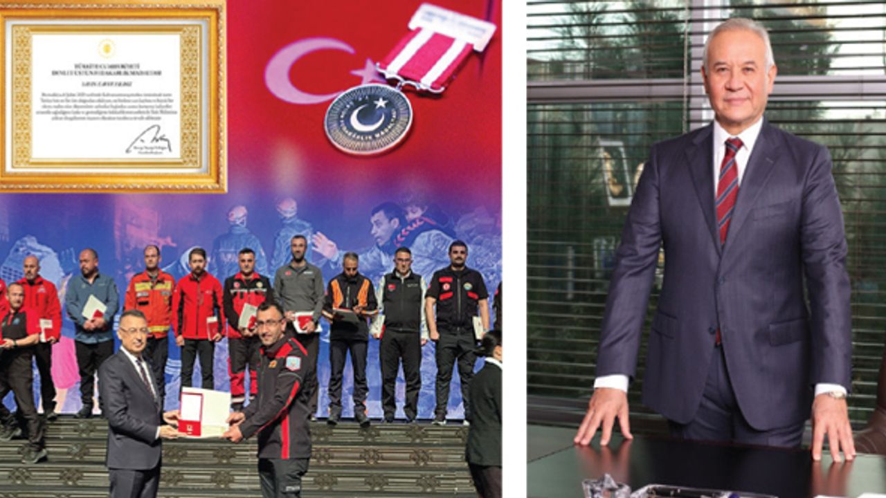 GEBKİM İtfaiyesi’ne Devlet Üstün Fedakârlık Madalyası ve Nişanı verildi
