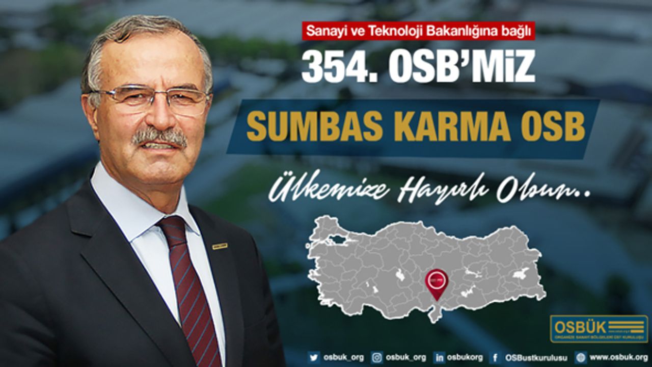 Türkiye’de OSB’lerin sayısı 392’ye ulaştı