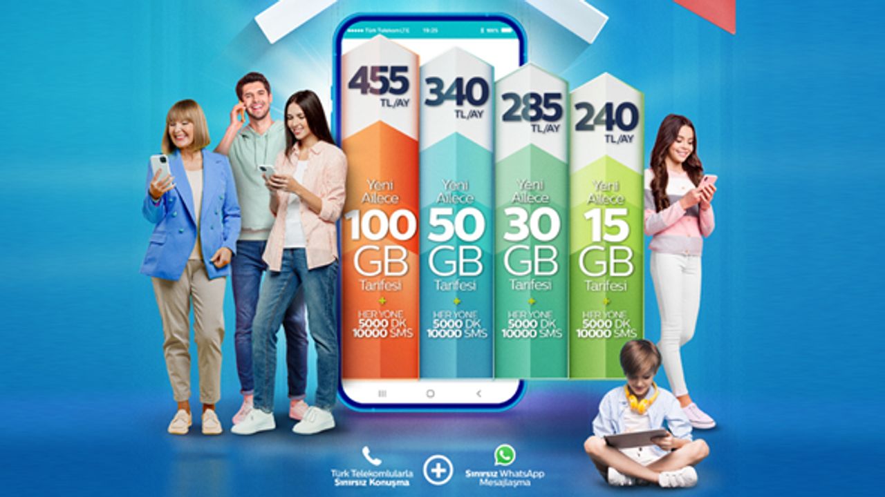 Türk Telekom’dan Yeni Ailece Tarifeleri