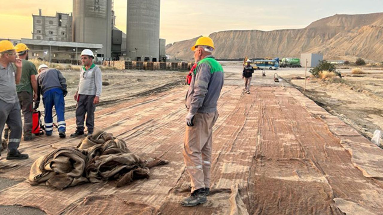 TÜRKÇİMENTO’dan, Azerbaycan’a beton yol desteği