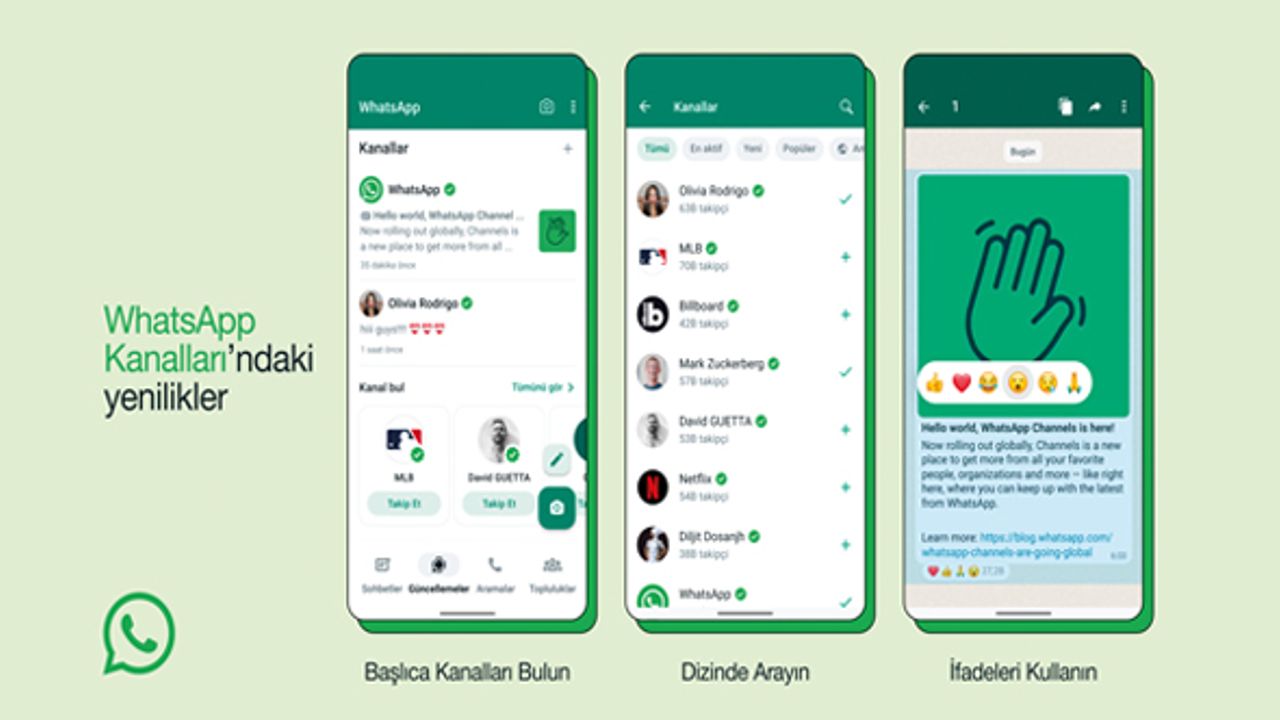 WhatsApp Kanallar Türkiye’de kullanıma açtı