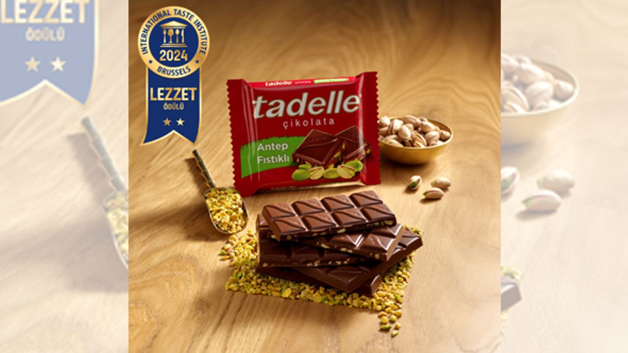 Tadelle Antep fıstıklı çikolata 2 yıldız aldı