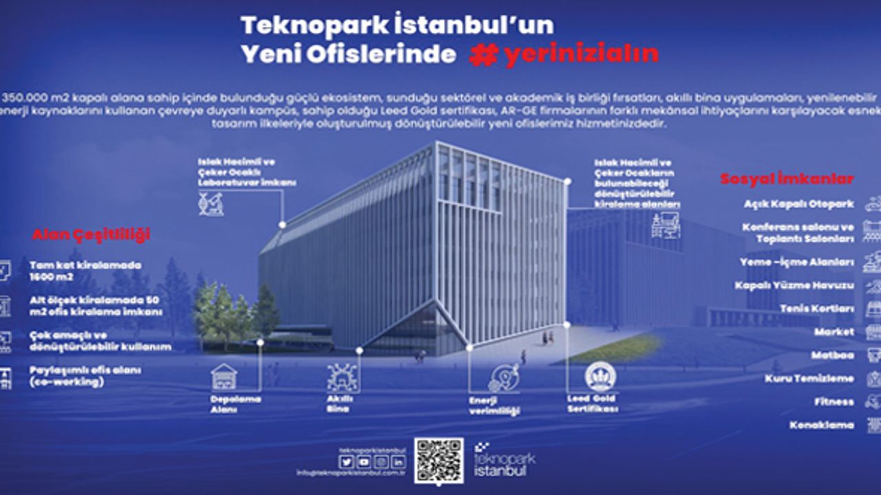 Teknopark İstanbul yeni Ar-Ge firmalarını bekliyor