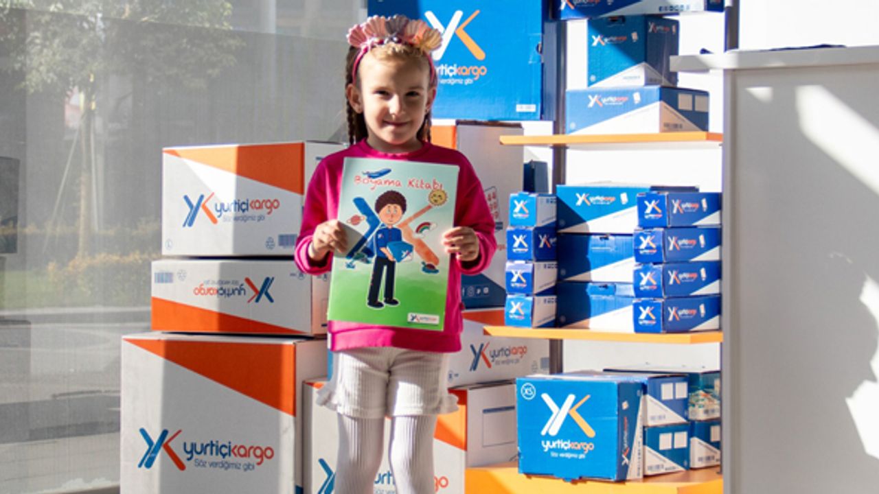 Yurtiçi Kargo’dan çocuklara hediye boyama kitabı