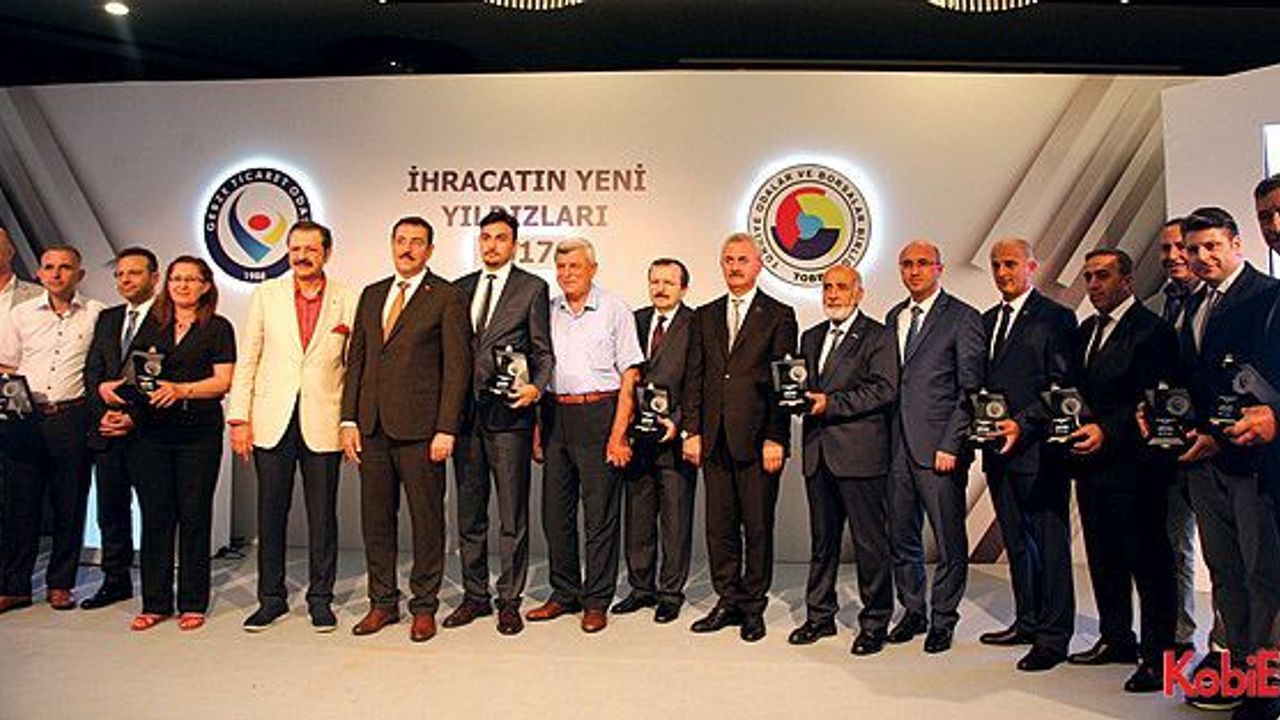 Gebze Ticaret Odası, “İhracatın Yeni Yıldızları”nı ödüllendirdi