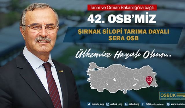 42. TDİOSB kuruldu