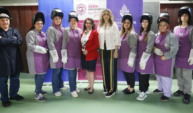 İBB’den kadınlar için ‘Kaynakçılık Atölyesi’
