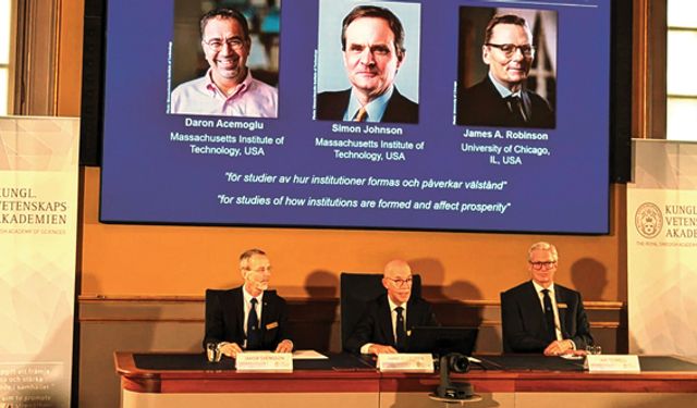 ﻿Nobel Ekonomi Ödülü’nü Daron Acemoğlu aldı