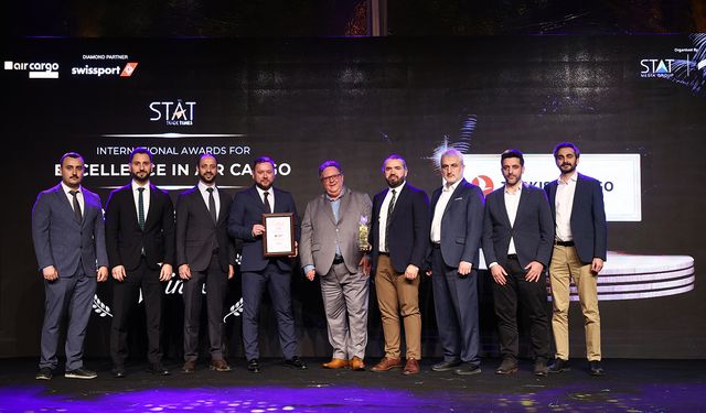Turkish Cargo’ya, ‘Yılın En Hızlı Büyüyen Uluslararası Kargo Havayolu’ ödülü