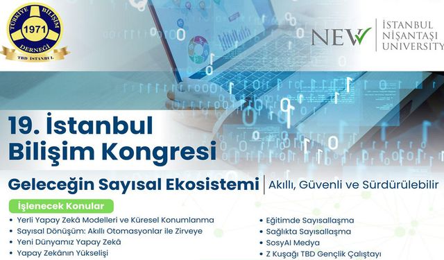 19. İstanbul Bilişim Kongresi, 16 Ekim’de