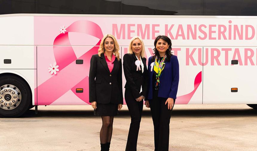 Mercedes-Benz Travego’dan meme kanseriyle mücadelede farkındalık