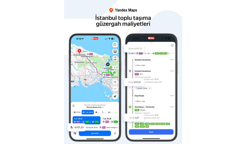 Yandex Türkiye’den İstanbul ulaşımına özel yenilikler