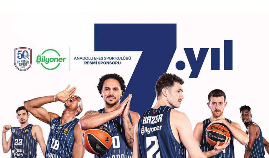 Bilyoner, Anadolu Efes’e 50. yılında da sponsor